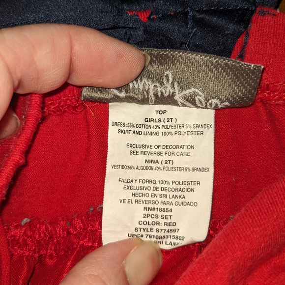 Emily Rose Patriotic Sleeveless Top Size 2T - Picture 7 of 7